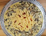 Pas rețetă Paste cu unt&ciuperci cu sos alb 2 fotografie