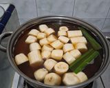 Foto langkah ke 3 dari resep Kolak Ketela + Pisang + Nangka🍌🥥 Kuah Santan Kental Manis Legit.