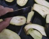 A picture of step 1 of Mediterranean brinjals with special tahina dynamite sauce.