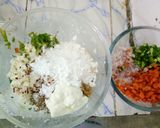 A picture of step 2 of Left over rice Namkeen Bars.