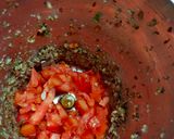 A picture of step 2 of Stuffed onion masala.