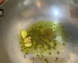 A picture of step 4 of Simba Baigana Besara (Lima beans/Sem Phali & brinjals in mustard paste).