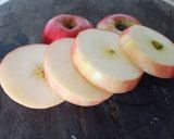 A picture of step 2 of Choco turtle apples #team contest#supersnackers#snacks.