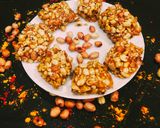 A picture of step 9 of Roasted Peanuts Chikki.