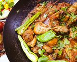 A picture of step 5 of Peshawari Karahi.