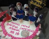 Foto langkah ke 8 dari resep Sponge bob B day cake.