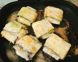 Hình bước làm 2 của món Cà tím bọc thịt chiên giòn