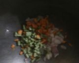 A picture of step 4 of Schezwan pasta.