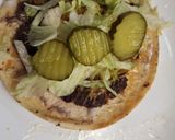 A picture of step 5 of Tortilla Burgers.