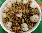 A picture of step 6 of Masala Roasted Pumpkin Seeds.