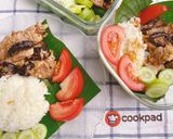 รูปขั้นตอนการทำที่ 3 ของ ข้าวนมสดใบเตยหน้าหมูและเห็ดทอดกระเทียมพริกไทยดำ 🥛 🍃 🐖 🍄 🧄
