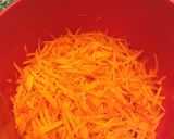 A picture of step 2 of Carrot Coconut Salad.
