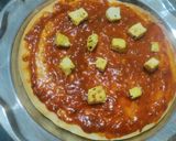 A picture of step 1 of Homemade panner pizza 🍕.