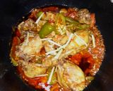 A picture of step 7 of Peshawari karahi.