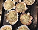 Une image de l'étape 9 de Coquilles saint Jacques gratinées béchamel et champignons bruns.