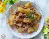 和風馬鈴薯肉末★和風美味家常菜的食譜步驟5照片