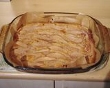 A picture of step 9 of Vickys Pear Pudding with a Cinnamon Sugar Crust, GF DF EF SF NF.