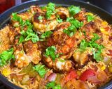 صورة لخطوة 9 من وصفة أرز مكسيكي بالجمبري