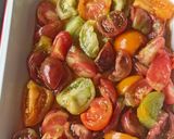 Une image de l'étape 1 de Tomates confites au four express.