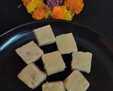 A picture of step 3 of Panner burfi sandesh.