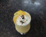 A picture of step 6 of Mango Shake with ice cream.
