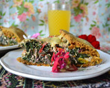 Foto del paso 5 de la receta: Tarta de kale, acelga, hojas de remolacha y ricotta💚