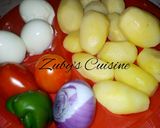 A picture of step 2 of Ardeve(potato salad).