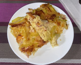 Foto del paso 6 de la receta: Pastel de calabacín, bacon y queso de cabra