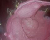 A picture of step 1 of Pink Beet Hummus.