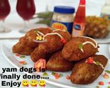 A picture of step 17 of Yam dogs.