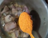 A picture of step 5 of Desi Chicken Ka Sorba.