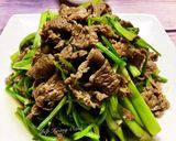 Hình bước làm 3 của món Thịt Bò Xào Rau Cần