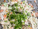 Tostadas tropicales de pollo