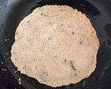 A picture of step 2 of Sooji oats chilla.