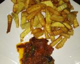 A picture of step 3 of Sweet potato fries.