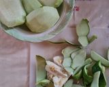 A picture of step 3 of Nectarine and Barattiere Cucumber Salad.