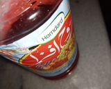 A picture of step 1 of Rooh Afza.