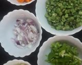 A picture of step 1 of Vegetable fried rice.