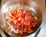 A picture of step 1 of Matar paneer.