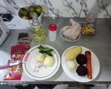 Foto del paso 1 de la receta: Sopa, colores de primavera en invierno