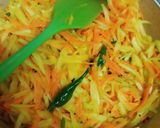 A picture of step 3 of Raw Papaya and carrot Sambharo.