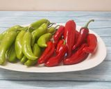 A picture of step 1 of Pickled Chillies.