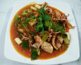 Hình bước làm 8 của món Mực sốt ớt