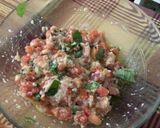 Foto del passaggio 2 della ricetta Coda di rospo con panzanella a modo mio