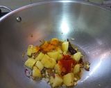 A picture of step 3 of Spinach Bhurji (Palak Aloo Bhurji).