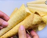 รูปขั้นตอนการทำที่ 7 ของ โฮมเมดวาฟเฟิลโคนไอศกรีม (สูตรขายร้านเบเกอรี่) วัตถุดิบน้อยดี