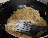 A picture of step 2 of Chestnut halwa.