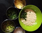 A picture of step 1 of Roti pudla.