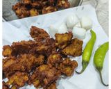 A picture of step 5 of Brown bread pakoda.