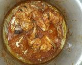 A picture of step 3 of Chicken tikks.